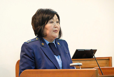 Аюна Николаевна Петухова, старший помощник прокурора Бурятии. 2021 год