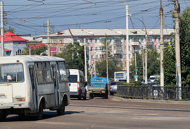 Улан-Удэ. Пассажирский автобус на маршруте №28