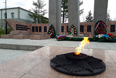 Бурятия. Памятник красноармейцам, умершим от ран в госпиталях в Улан-Удэ