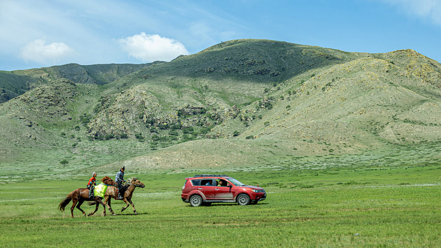 ��������. ������� ������ ���� �� ����� �� ����� � ������. Mongolia. Local residents
