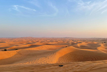 Барханы в песчаной пустыне