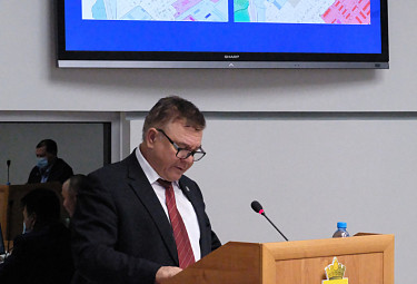 Михаил Николаевич Мясищев на сессии горсовета (Улан-Удэ, 2021 год)