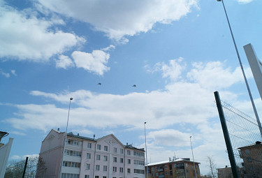 Пролет авиации российской армии над городом Улан-Удэ