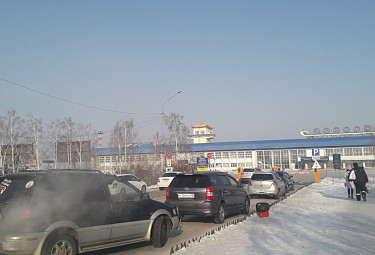 Улан-Удэ. Въезд на территорию аэропорта "Байкал" ("Мухино"). 2022 год