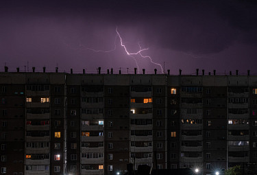 �������� � �������. ����� � ������ ����-���. ������ �� ����� �����. Lightning in Ulan-Ude