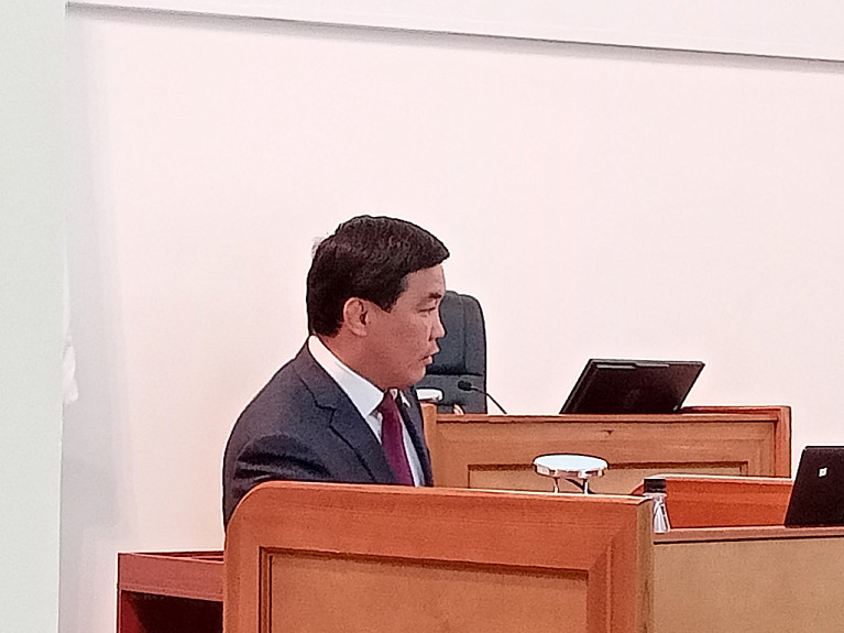 Бурятия. Александр Бардунаев с речью в Народном Хурале (2023 год)
