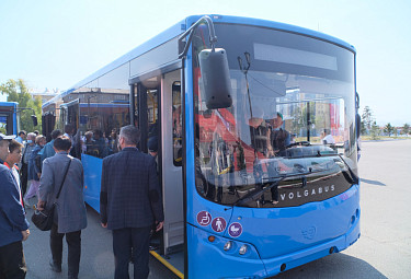 Улан-Удэ. Презентация новых автобусов большой вместимости Volgabus