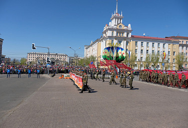 Акция "Бессмертный полк" в Улан-Удэ (9 мая 2018 года)