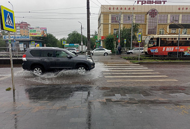 Погода в Улан-Удэ. Летний потоп на улице Терешковой (3 августа 2023 года)