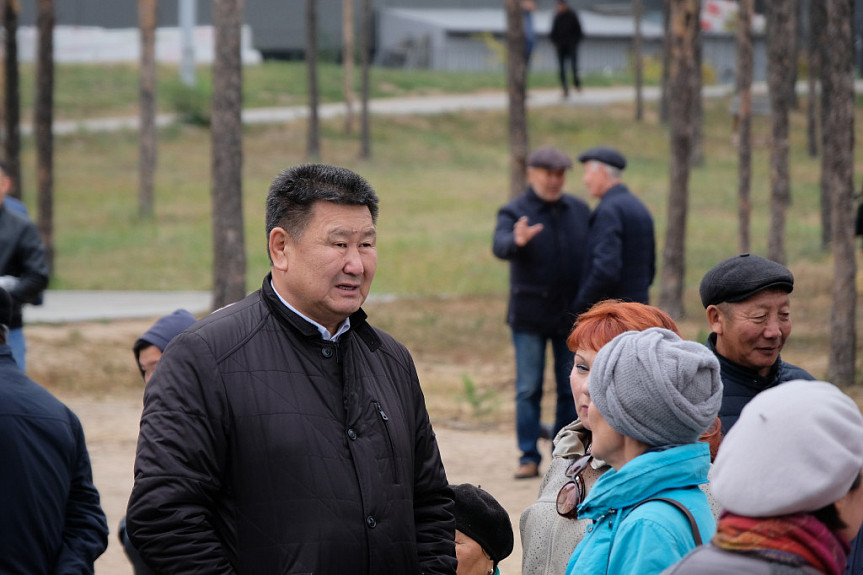 Улан-Удэ. Вячеслав Мархаев на митинге протеста 29 сентября 2019 года за освобождение ранее задержанных